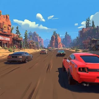 3D third-person racing adventure