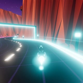 Neon Mirage - Canyon Hover-Bike Grand Prix