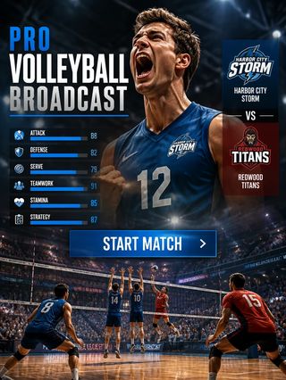 Pro Volleyball Broadcast