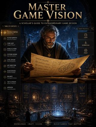 Master Game Vision - Vertical slice