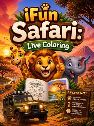 iFun Safari: Live Coloring