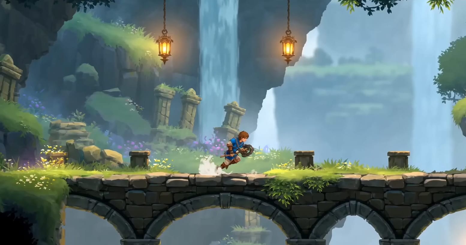 Screenshot of a Muranyi-3 game showing dramatically improved graphics, lighting, and VFX